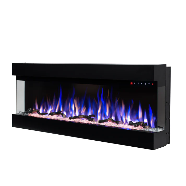 SAA 1270MM  3 Sided Wall Mounted and Recessed/ Insert Electric Fireplace Heater
