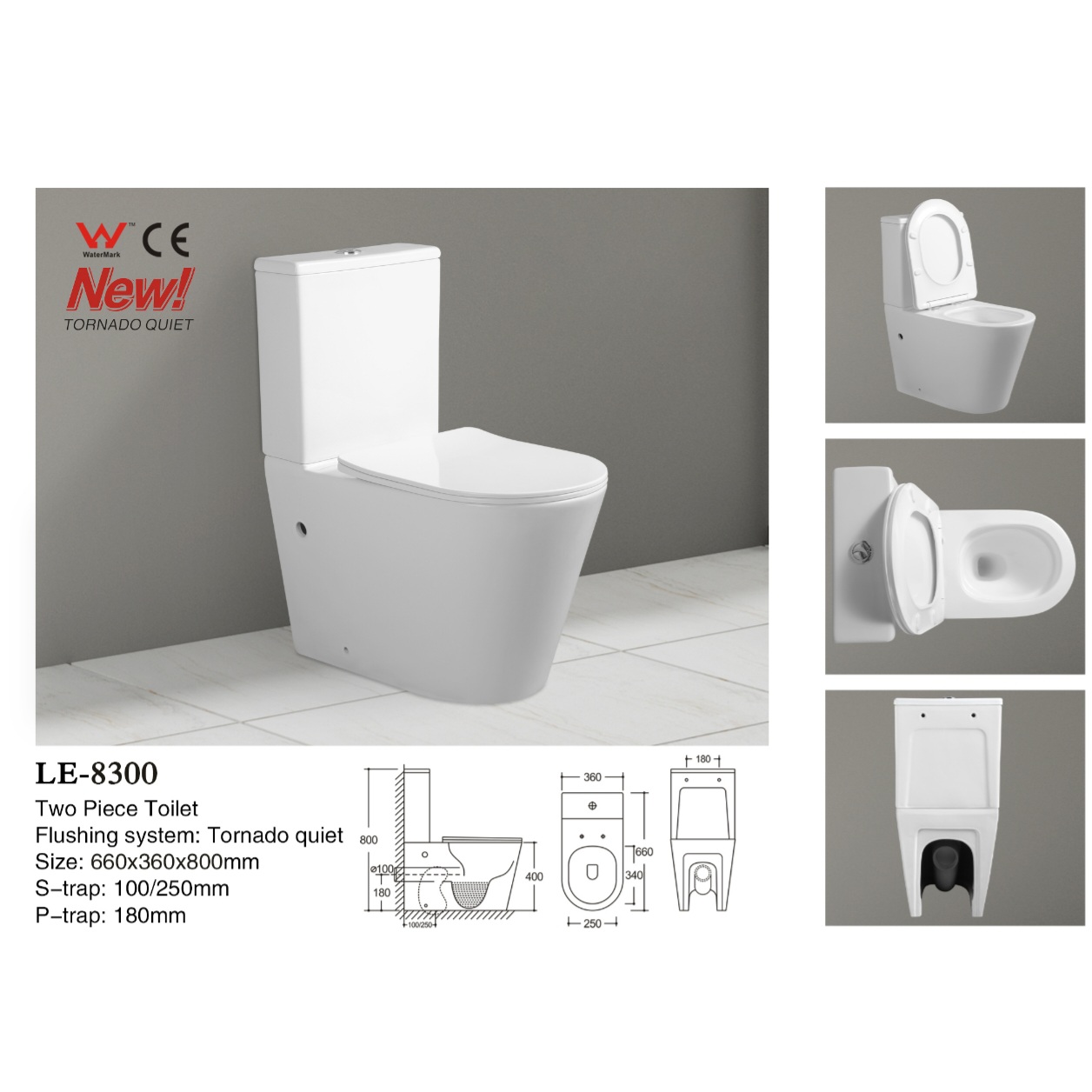 Mbp Tornado Quiet Toilet 8300