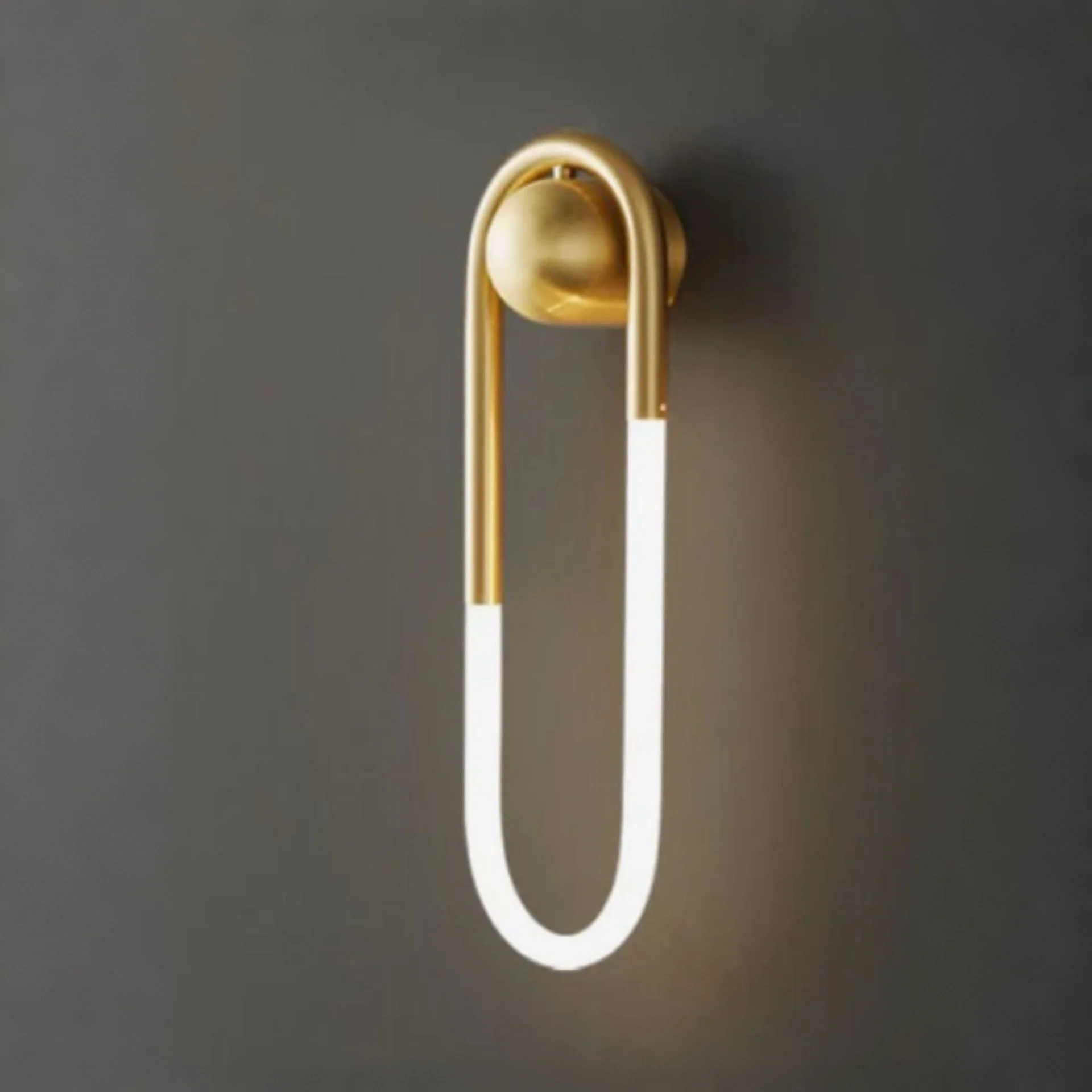 Wall Light – Brass Gold & Sand Black Finish
