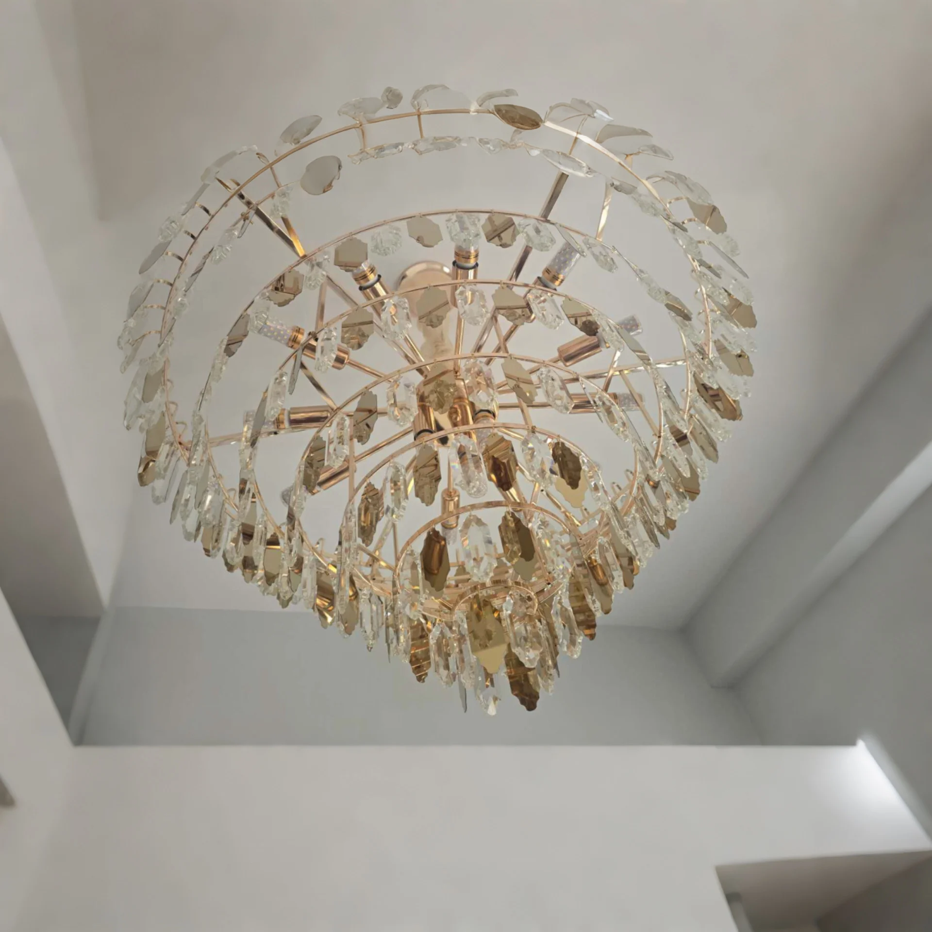 TAKING ADVANCE ORDERS  Crystal Chandelier – Gold Electroplated Finish