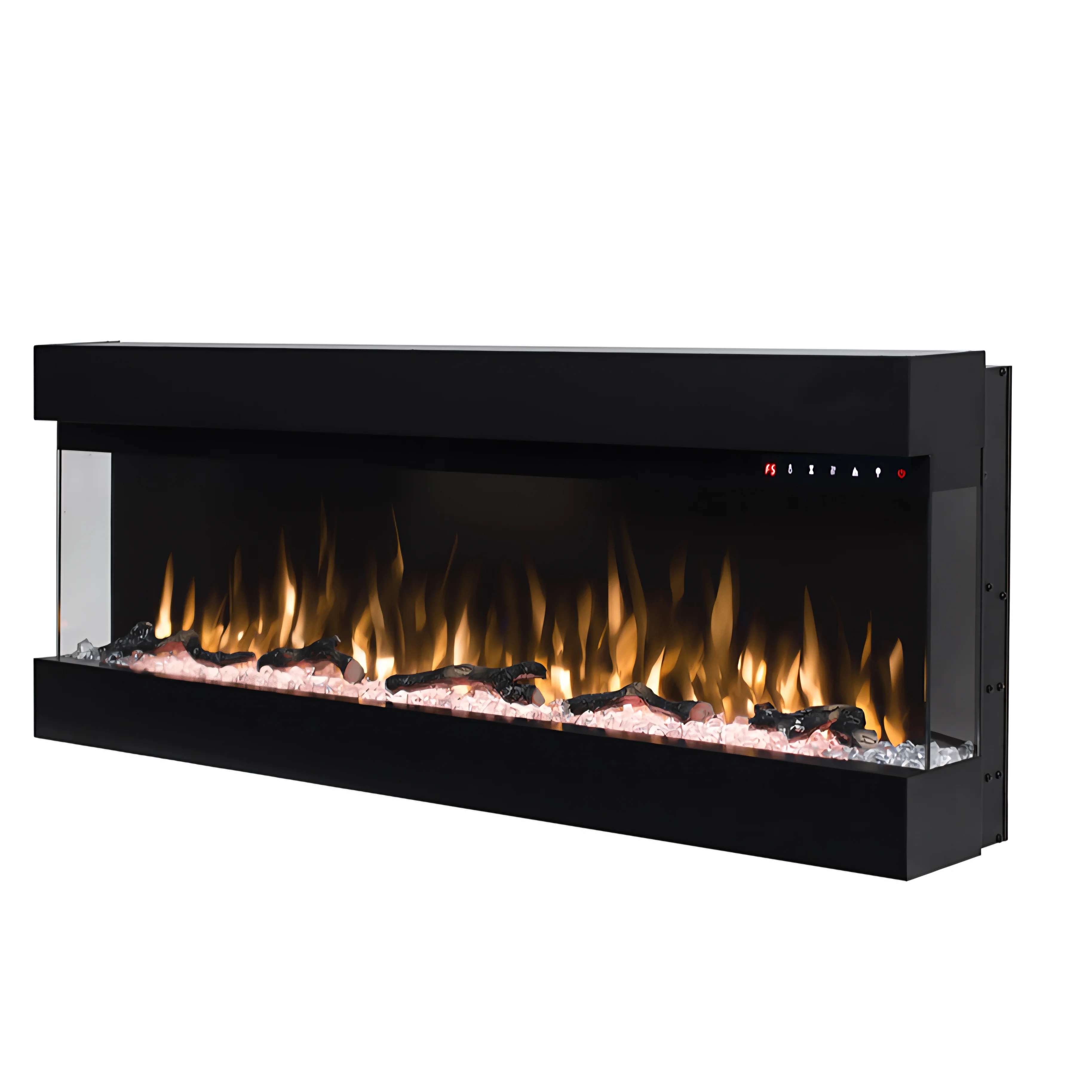 3D Wall Mounted & Built-In Electric Fireplace (WiFi App Control | Multi-Colour Flame)