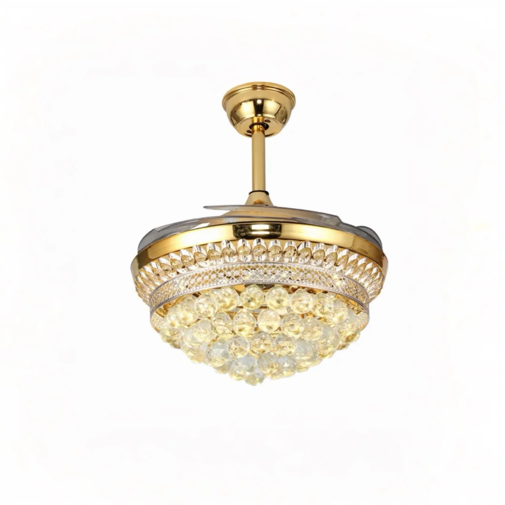 ACCEPTING ADVANCE ORDERS-BRUSHED GOLD Retractable Ceiling Fan